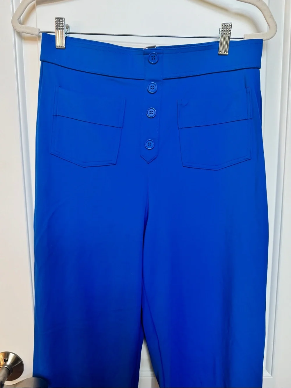 Halara DayStretch High Waisted Wide Leg Pants Mens Womens L Workleisure blue NWT